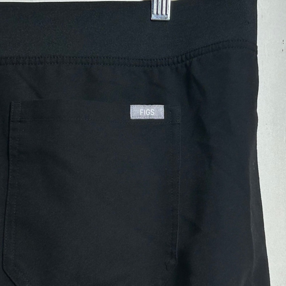 FIGS Livingston Scrub Pants Mens XL Black Technical Collection Drawstring - Picture 2 of 6